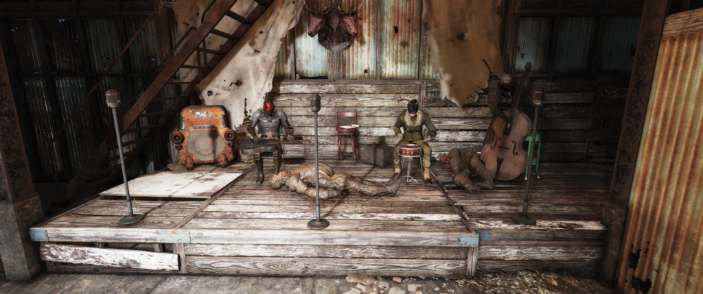 Me and a few others playing instruments during an event.