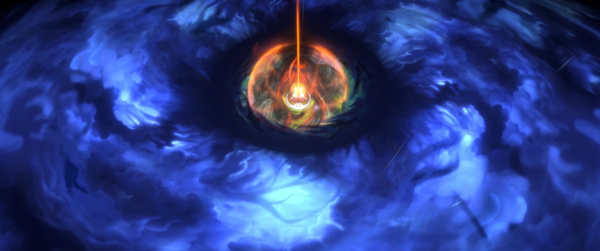 The Blightstorm raging around the Smoldering City